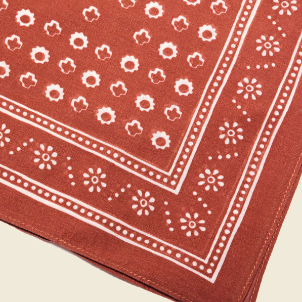 Foulard marron cognac homme