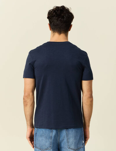 T-shirt Instinct col rond bleu marine homme