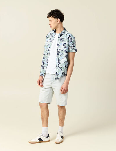 Chemise manches courtes multicolore homme