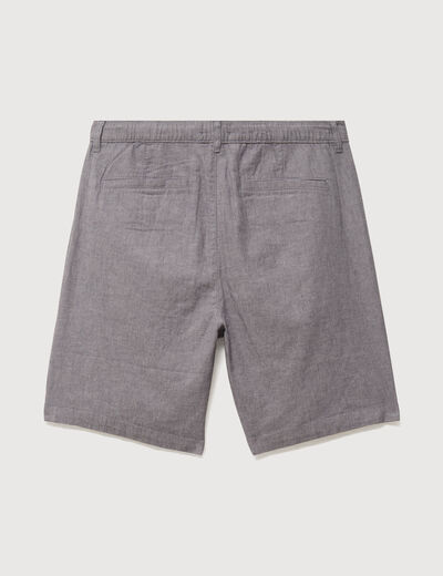 Bermuda gris fonc&eacute; homme