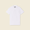 Polo manches courtes blanc homme