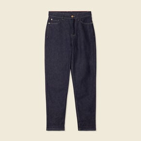 jeans mom fabrique en france denim brut femme Jeans mom fabriqué en France denim brut femme