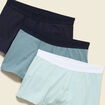Lot de 3 boxers bleu gris homme
