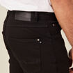 Jeans regular denim noir homme