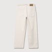 Jeans large 5 poches longueur 32 ecru homme