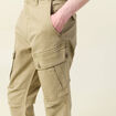 Pantalon cargo droit gris homme