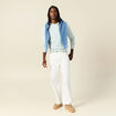 Pull éco-responsable bleu clair homme