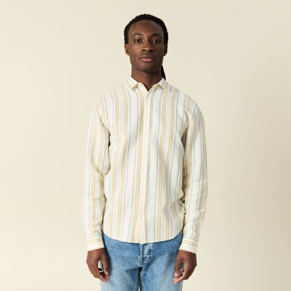 Chemise manches longues ecru homme