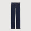 Jeans regular 5 poches denim brut rinse femme