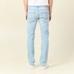 Jeans straight denim snow bleach homme
