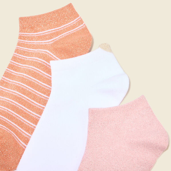 lot 3 paires chaussettes rose pastel femme Lot 3 paires chaussettes rose pastel femme