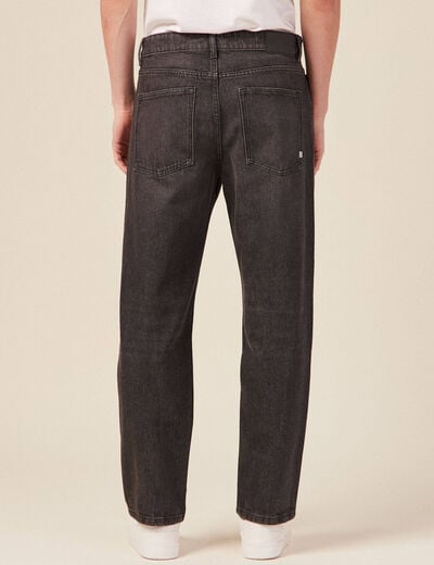Jeans relax 5 poches denim snow noir homme