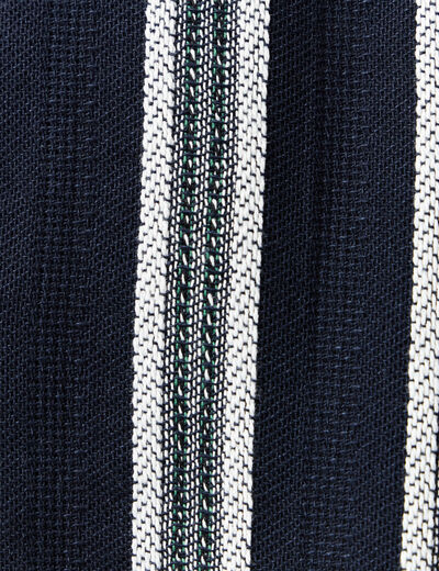 Chemise manches courtes bleu marine homme