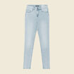 Jeans jegging denim bleach femme
