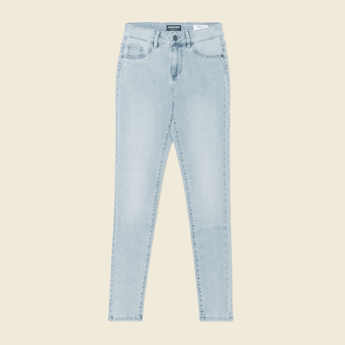 Jeans jegging denim bleach femme