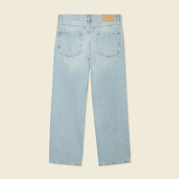 jeans large 5 poches denim dirty homme Jeans large 5 poches denim dirty homme