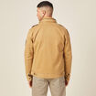 Blouson droit &agrave; col montant camel homme