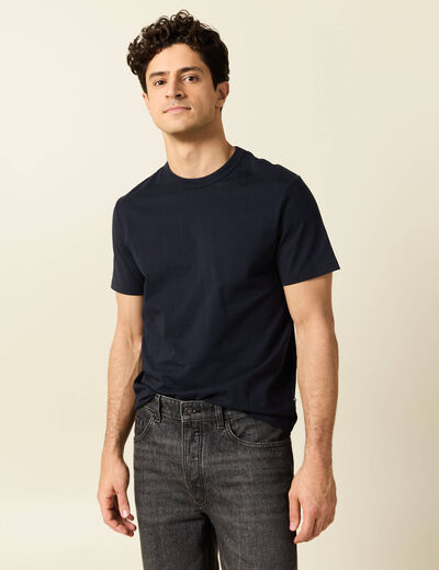 T-shirt éco-responsable bleu marine homme