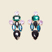 Boucles d'oreilles pendantes noir femme