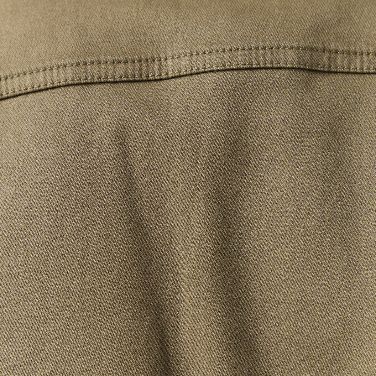 Surchemise manches longues vert kaki homme