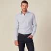 Chemise éco-responsable bleu clair homme