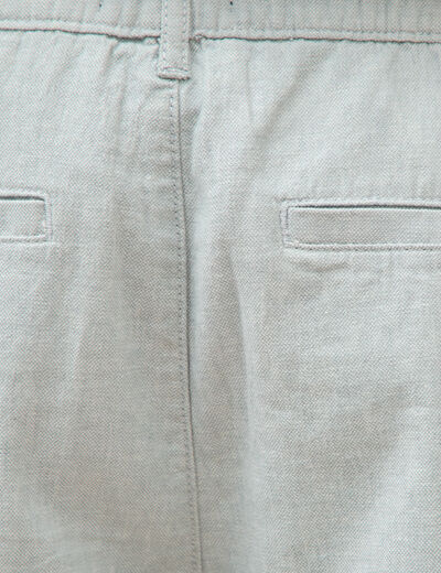 Bermuda vert clair homme