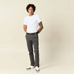 Pantalon chino straight gris foncé homme