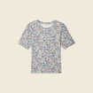 T-shirt manches courtes bleu clair femme