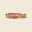 Ceinture su&eacute;dine marron femme