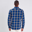 Chemise manches longues bleu marine homme