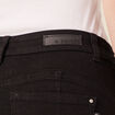 Jeans skinny zippé denim noir femme