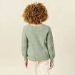 Pull manches longues vert kaki femme