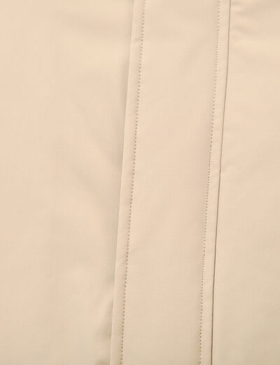 Parka coupe r&eacute;guli&egrave;re &agrave; capuche beige homme