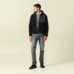 Sweat effet polaire manches longues gris anthracite homme