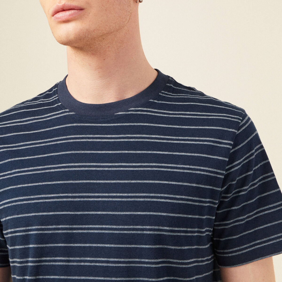 T-shirt éco-responsable bleu marine homme