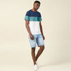 T-shirt manches courtes bleu homme