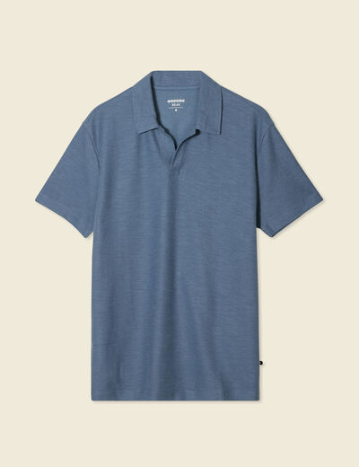 Polo manches courtes bleu foncé homme