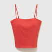 D&eacute;bardeur 2 en 1 avec brassi&egrave;re int&eacute;gr&eacute;e orange fonc&eacute; femme