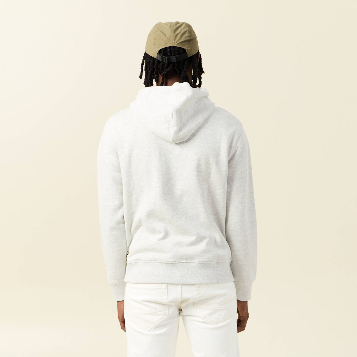 Sweat à capuche gris homme