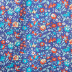 Chemise droite en coton manches longues bleu marine femme