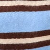Pull droit manches longues col rond bleu femme