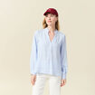 Blouse manches longues gris femme