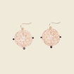 Boucles d'oreilles pendantes couleur or femme