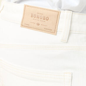 jeans eco responsable regular denim blanc homme Jeans éco-responsable regular denim blanc homme