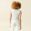 Blouse sans manches vert olive femme