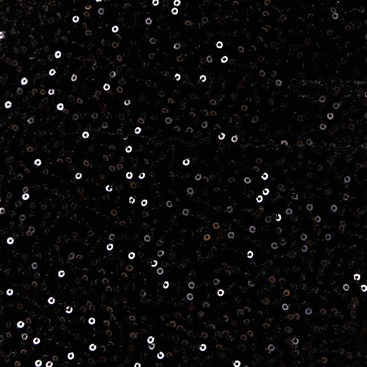 Robe cintrée sequins noir femme