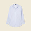 Chemise manches longues bleu pastel femme