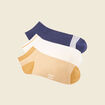 Lot 3 paires chaussettes camel homme