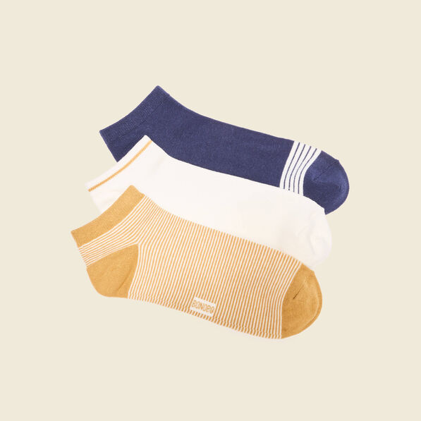 Lot 3 paires chaussettes camel homme