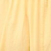 Jupe longue &eacute;vas&eacute;e en coton doubl&eacute;e jaune clair femme